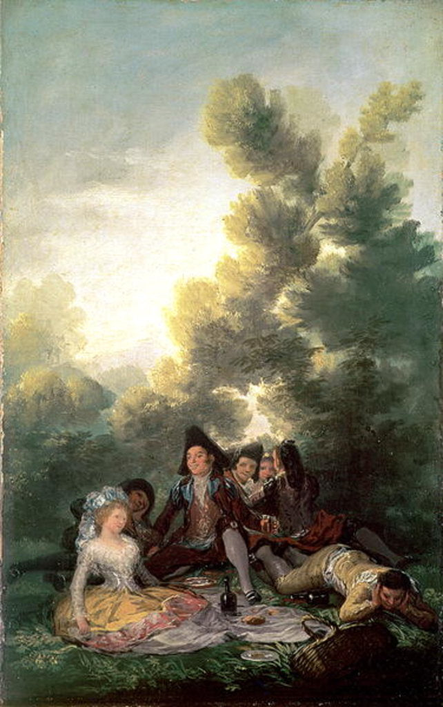 Detail of The Picnic, 1785-90 by Francisco Jose de Goya y Lucientes