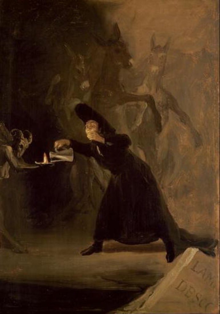 Detail of A Scene from 'El Hechizado por Fuerza' c.1798 by Francisco Jose de Goya y Lucientes