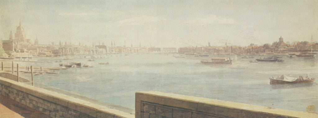 Detail of View of the Thames, London by Samuel Scott