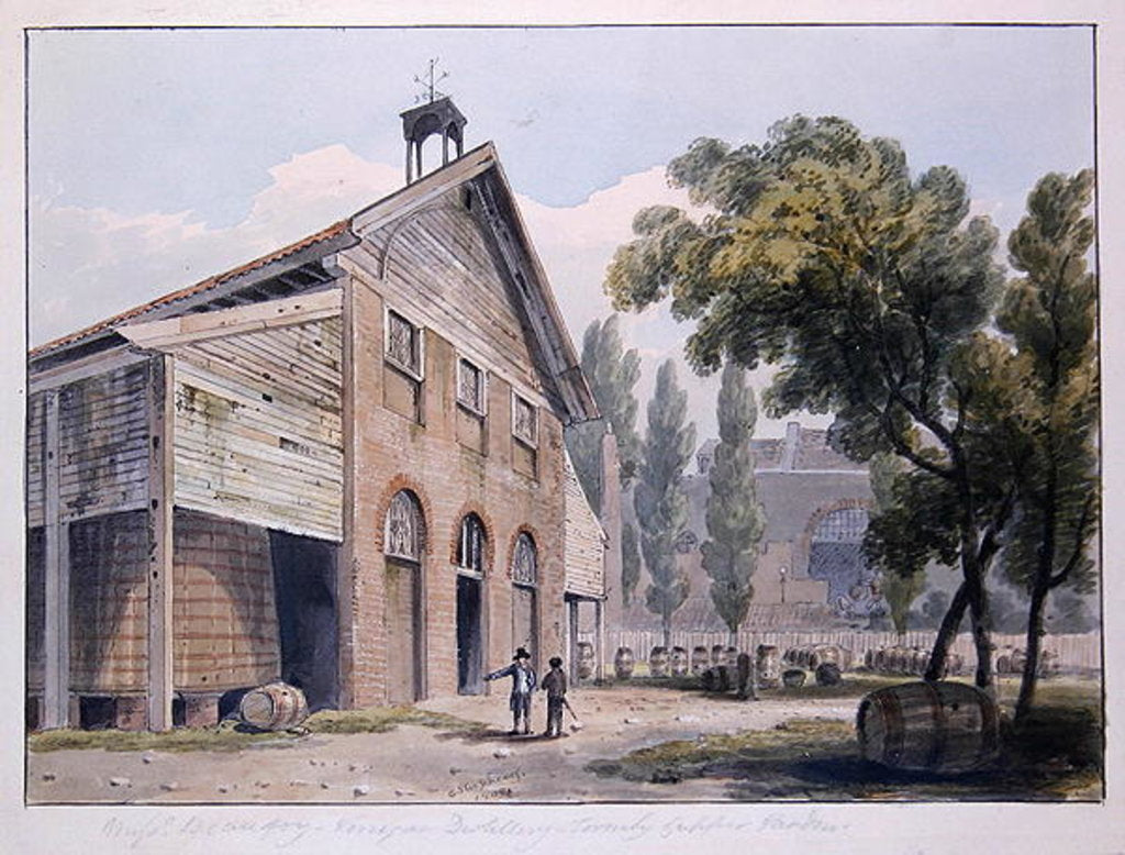 Detail of Messrs Beaufoy's Distillery, formerly Cuper's Gardens, 1809 by George Shepherd