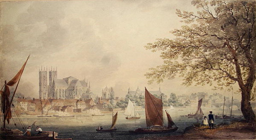 Detail of From Lambeth Walk, 1792 by B.W. Turner