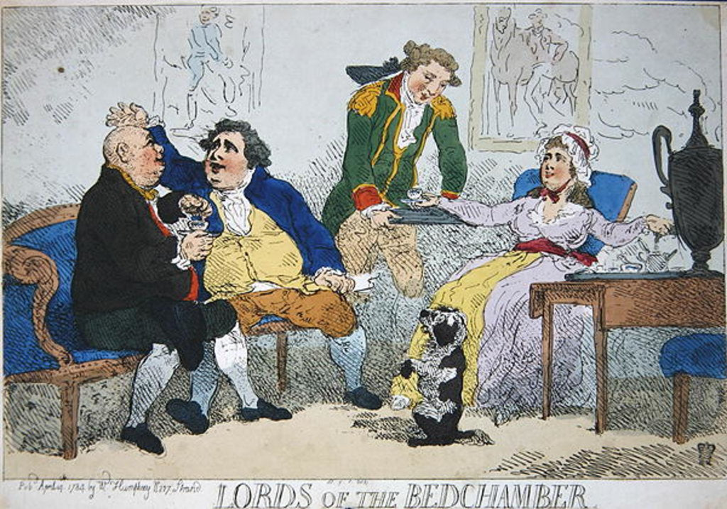 Detail of Lords of the Bedchamber, 1784 by English School