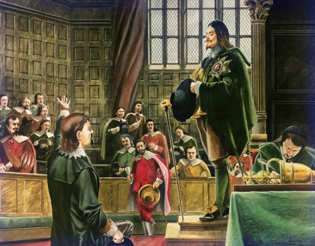 Detail of Charles I in the House of Commons by English School