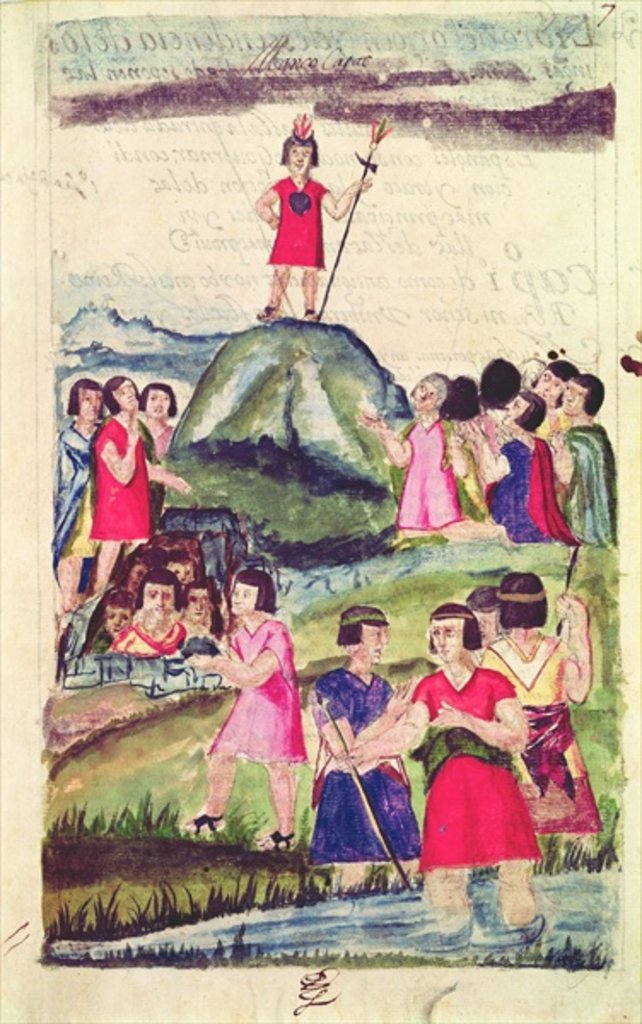 Detail of Illustration of Manco Capac by Spanish School