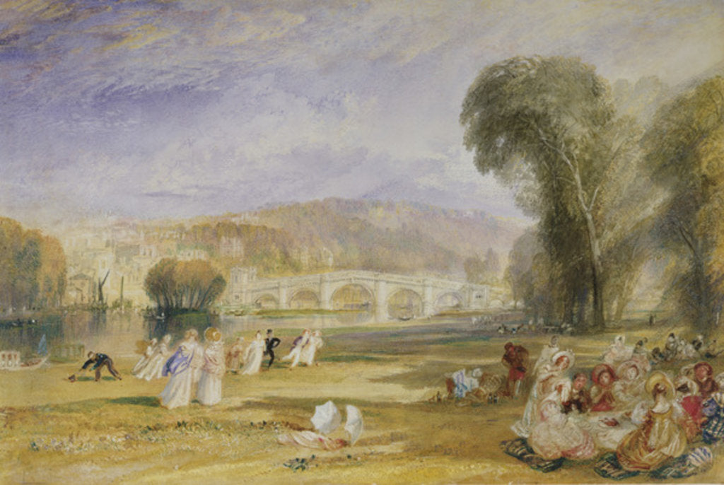 Detail of Richmond Hill and Bridge, Surrey, c.1828-9 by Joseph Mallord William Turner