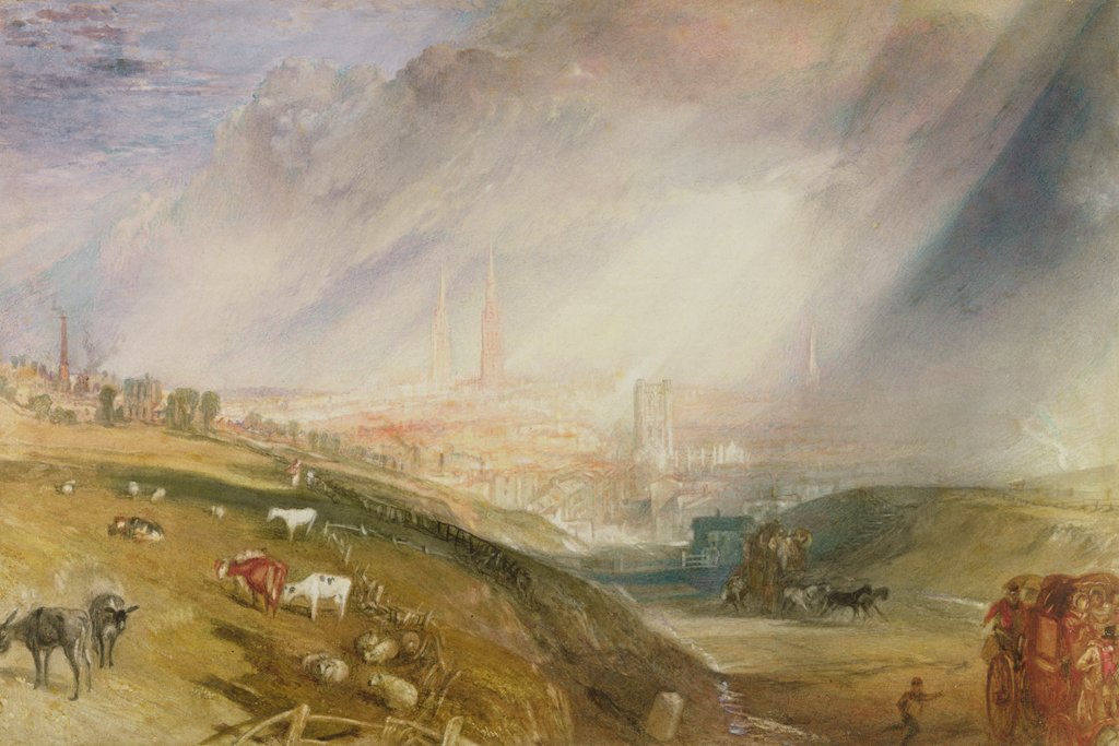Detail of Coventry, Warwickshire, c.1832 by Joseph Mallord William Turner