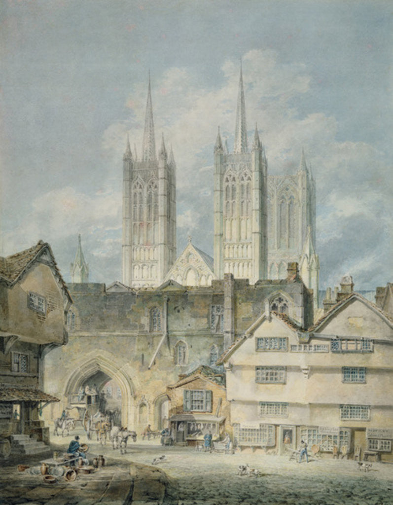 Detail of Cathedral church at Lincoln, 1795 by Joseph Mallord William Turner