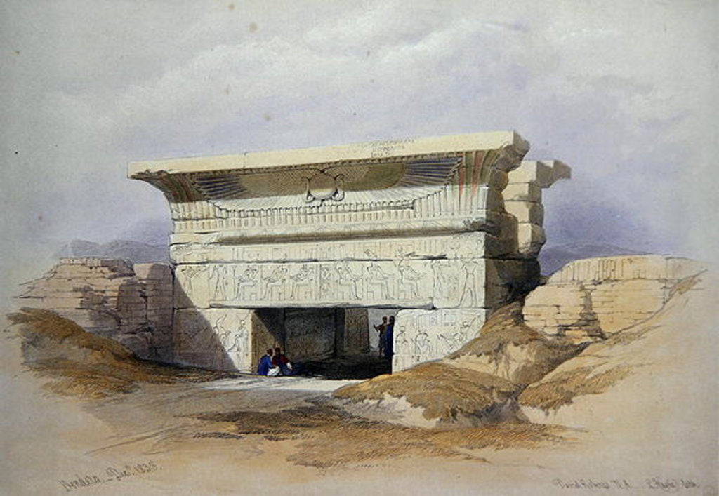 Detail of North Gate at Dendarah by David Roberts
