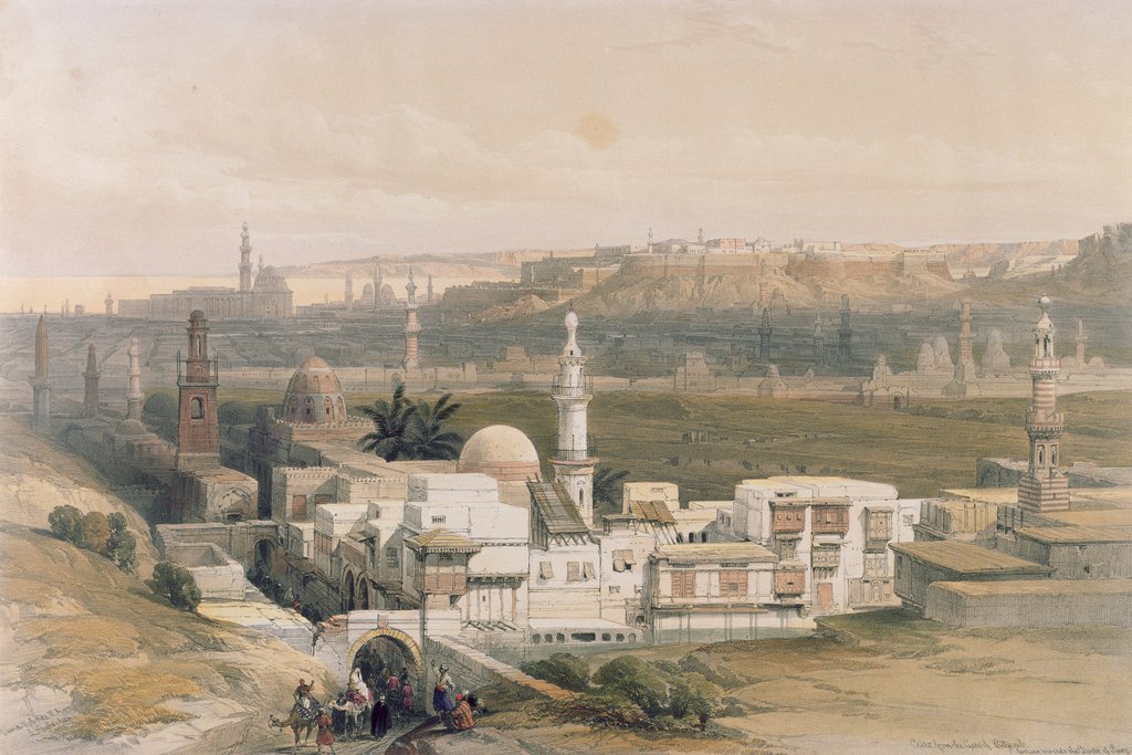 Detail of Cairo from the Gate of Citizenib, looking towards the Desert of Suez by David Roberts