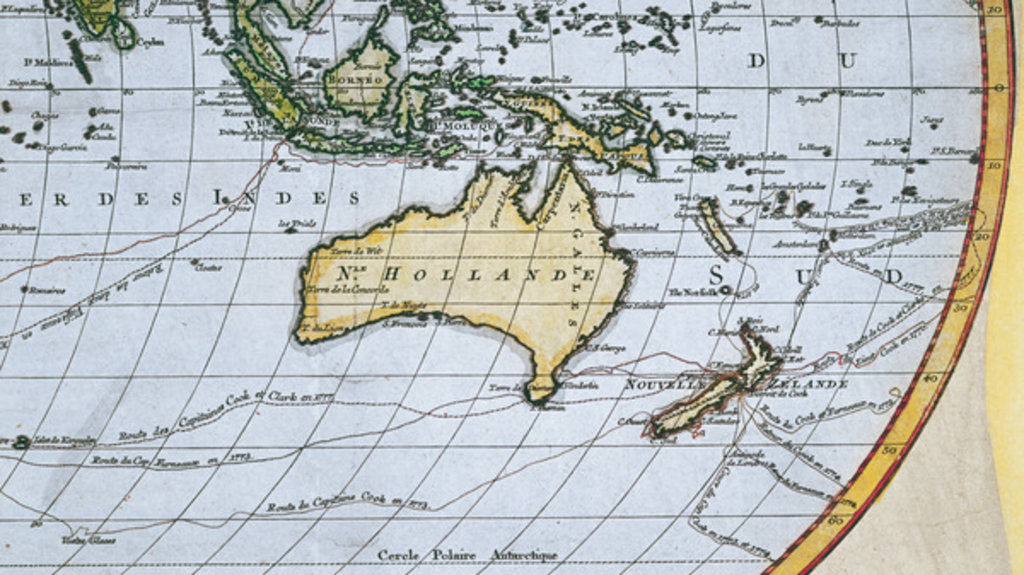 Detail of Map of New Holland, c.1650-1780 by French School