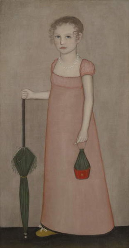 Detail of Portrait of Harriet Campbell, c.1815 by Ammi Phillips