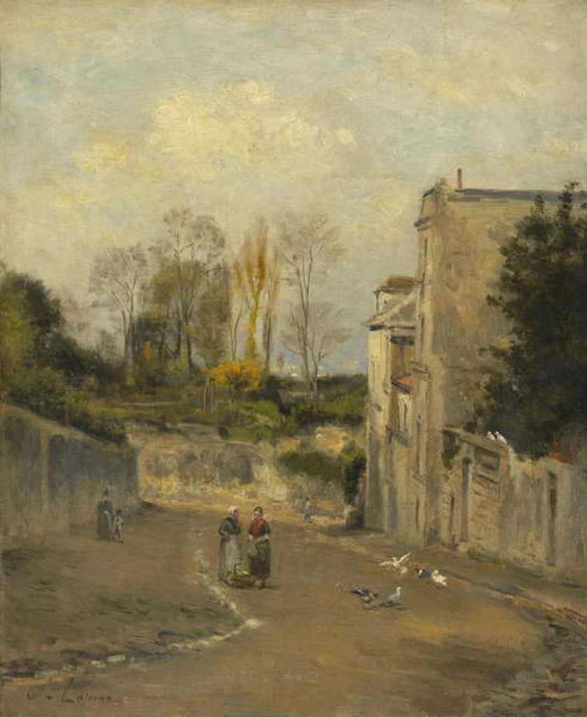 Detail of Montmartre, the rue Cortot, c.1872-76 by Stanislas Victor Edouard Lepine