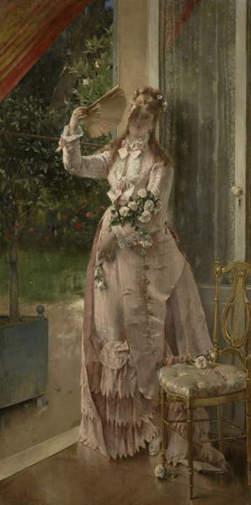 Detail of Summer, 1877 by Alfred Emile Stevens