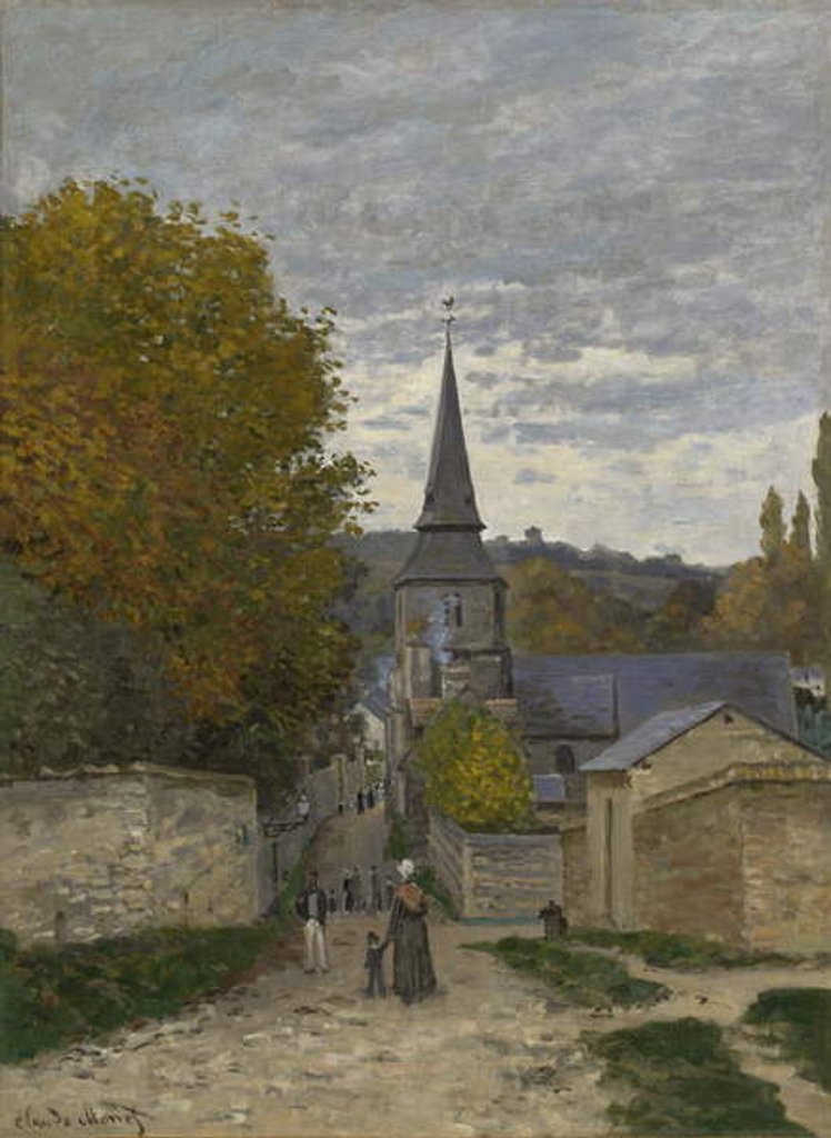 Detail of Street in Sainte-Adresse, 1867 by Claude Monet