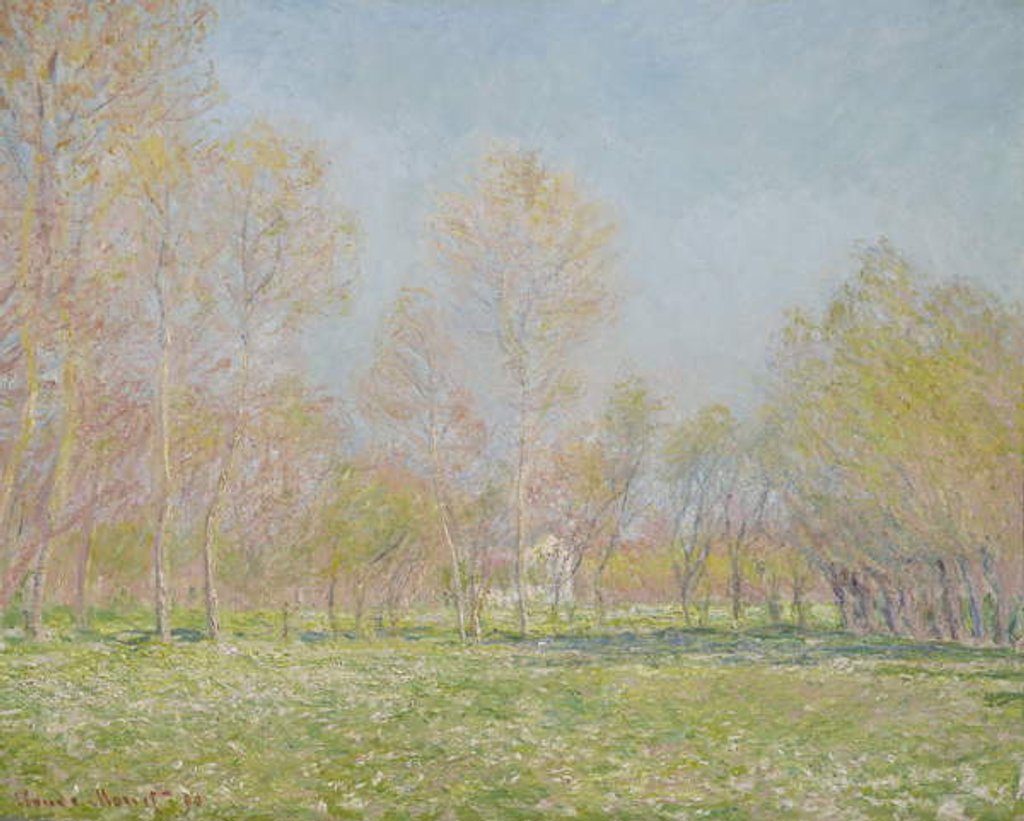 Detail of Spring in Giverny, 1890 by Claude Monet