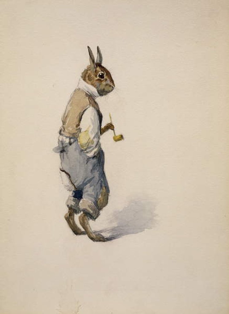 Detail of Br'er Rabbit, 1881-1928 by Arthur Burdett Frost