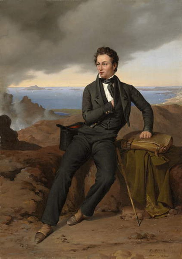 Detail of Portrait of Theodore Jubin, 1826 by Guillaume Bodinier