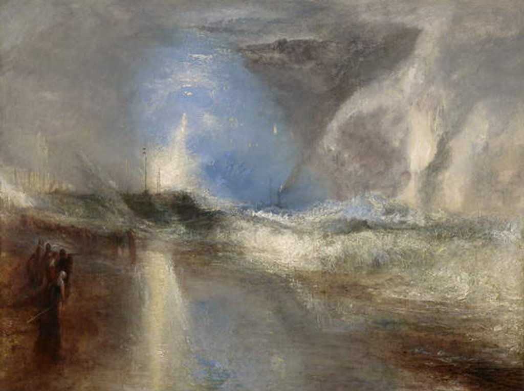 Detail of Rockets and Blue Lights to Warn Steamboats of Shoal Water, 1840 by Joseph Mallord William Turner