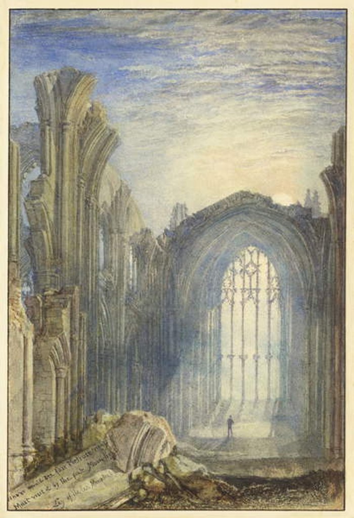Detail of Melrose Abbey, 1822 by Joseph Mallord William Turner