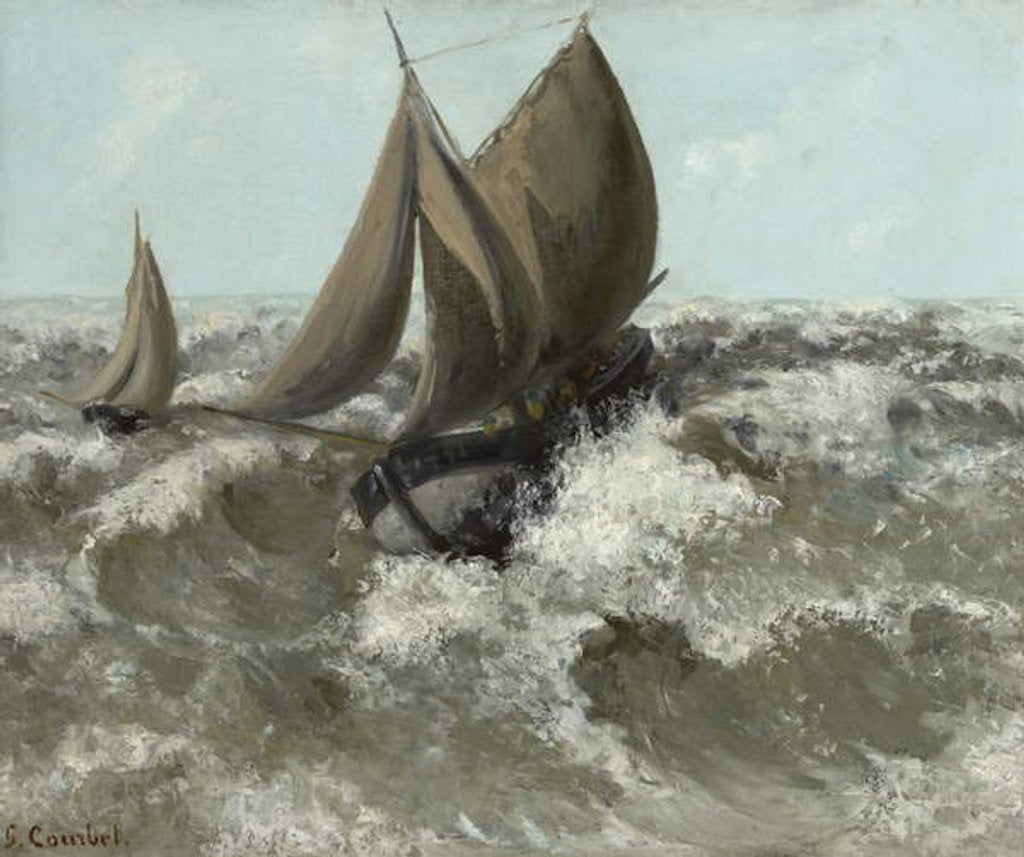 Detail of The Sailboat, c.1869 by Gustave Courbet