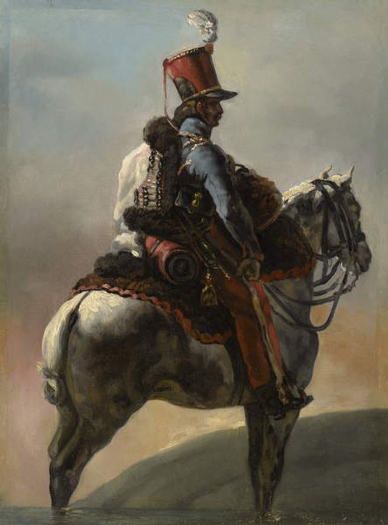 Detail of Study after 'Trumpeter of the Hussars', c.1815-27 by Theodore Gericault