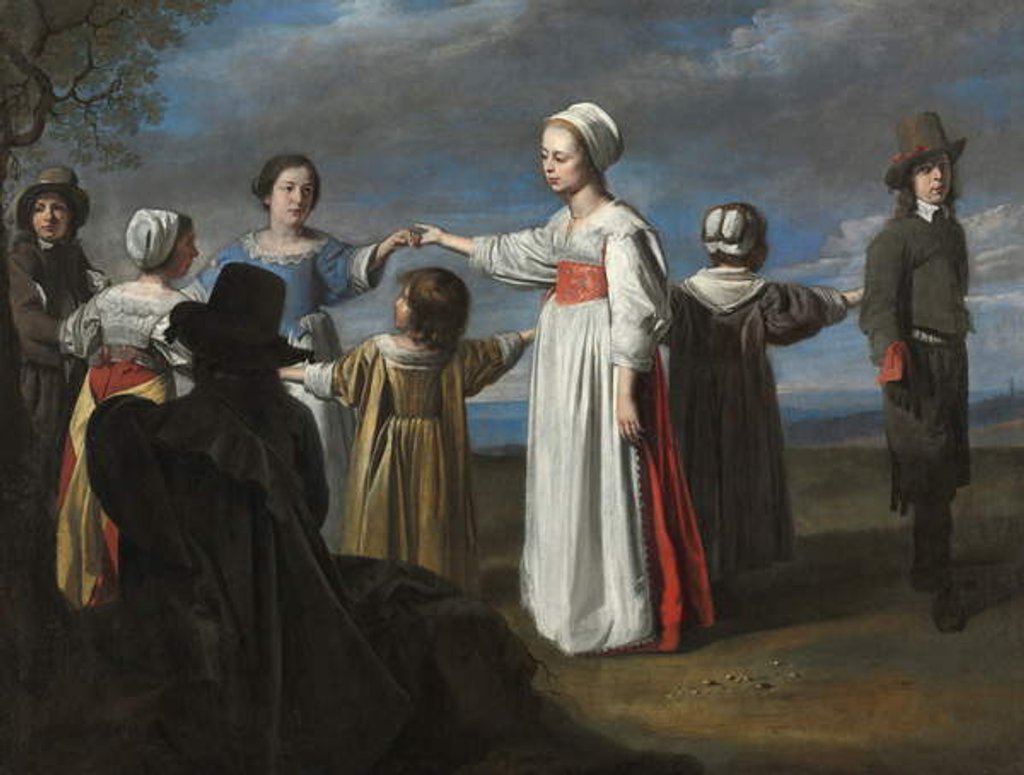 Detail of Children Dancing, c.1650 by Le Nain Brothers (circle of)