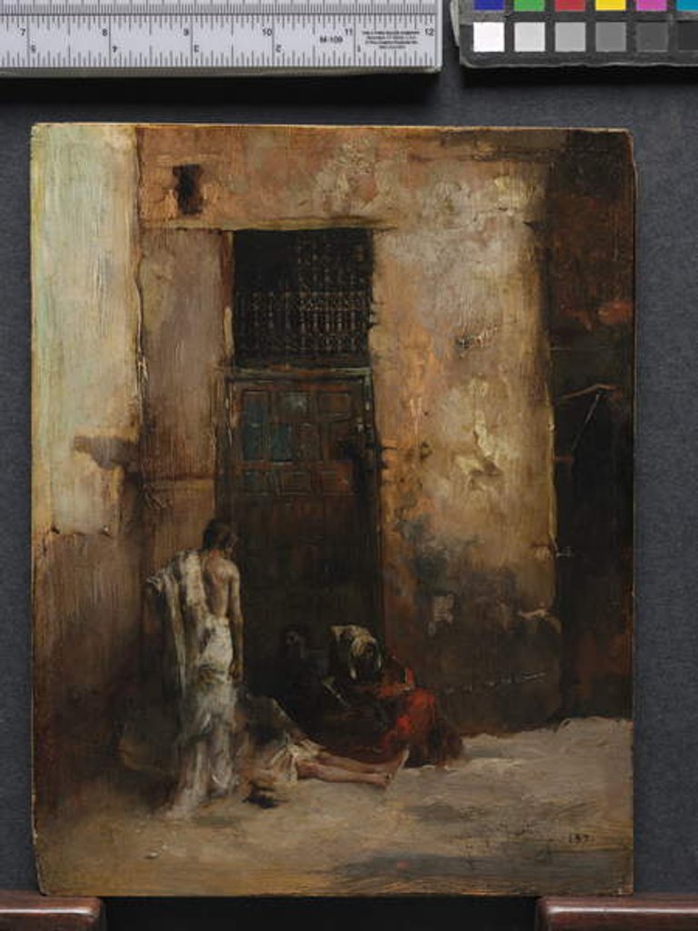 Detail of Beggars by a Door, 1870 by Mariano José María Bernardo Fortuny y Carbó