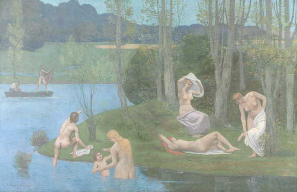 Detail of Summer, 1891 by Pierre Puvis de Chavannes