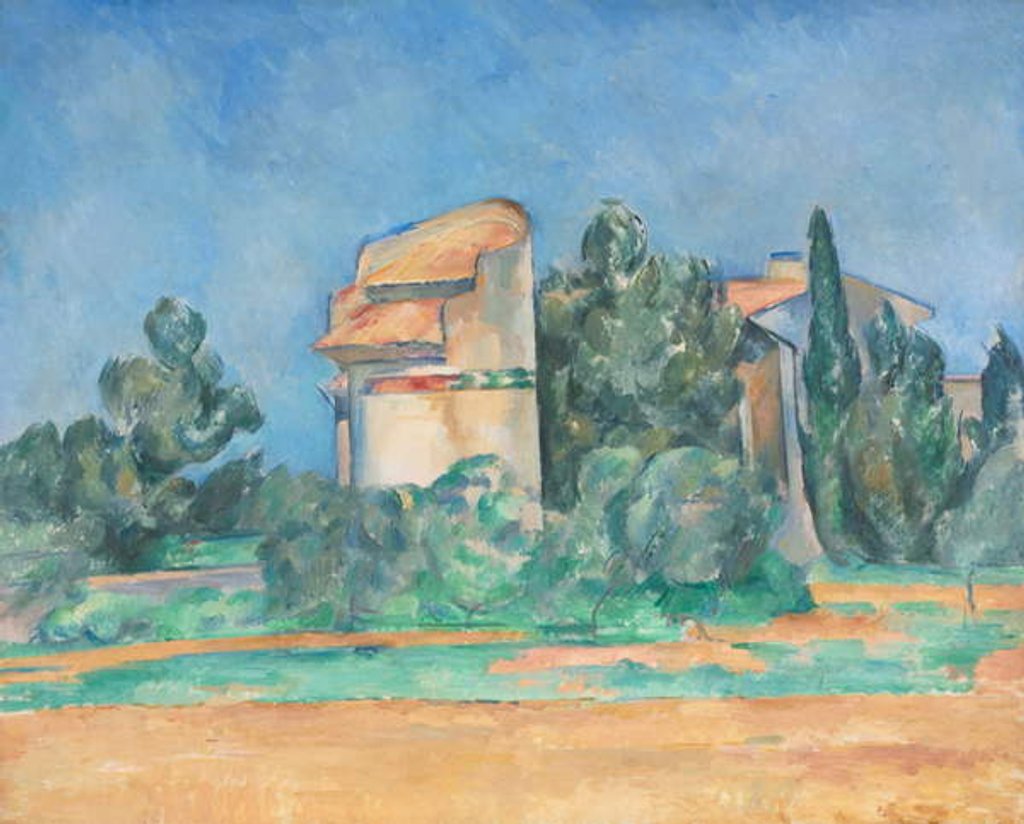 Detail of The Pigeon Tower at Bellevue, 1890 by Paul Cezanne