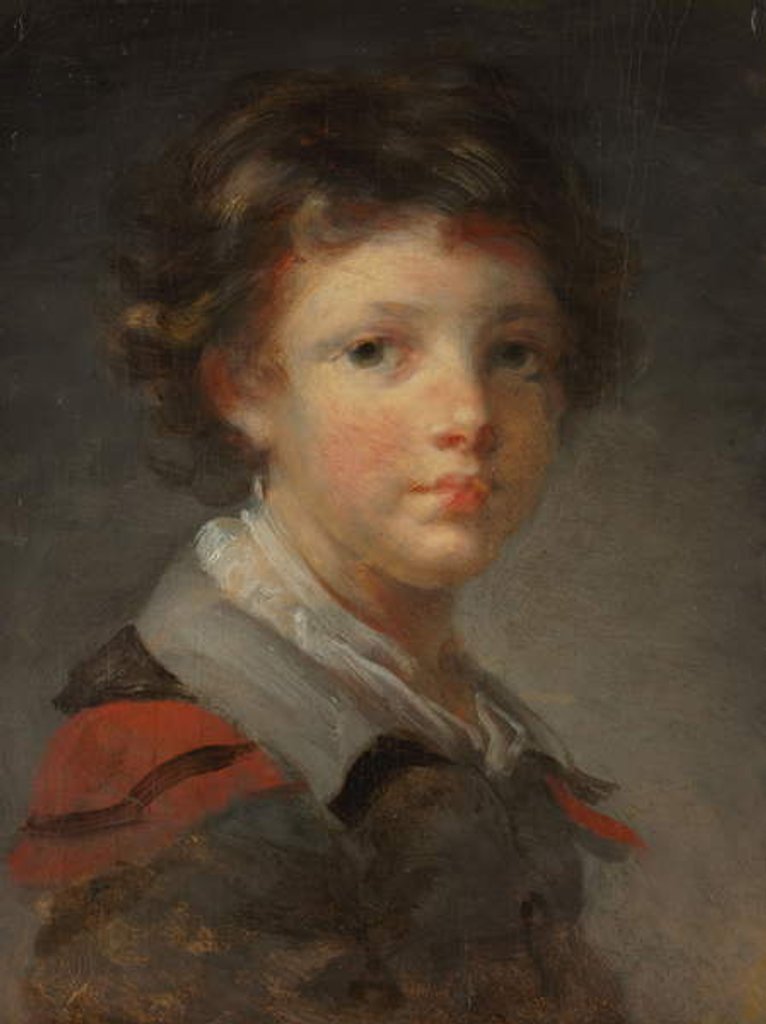 Detail of A Boy in a Red-lined Cloak, 1780s by Jean-Honore Fragonard