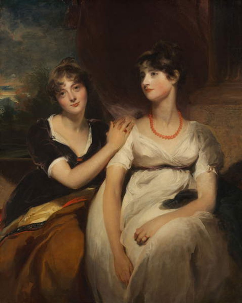 Detail of Portrait of Charlotte and Sarah Carteret-Hardy, 1801 by Thomas Lawrence