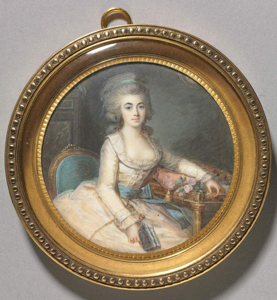 Detail of Portrait of a Woman, c.1780 by Maximilien Villers