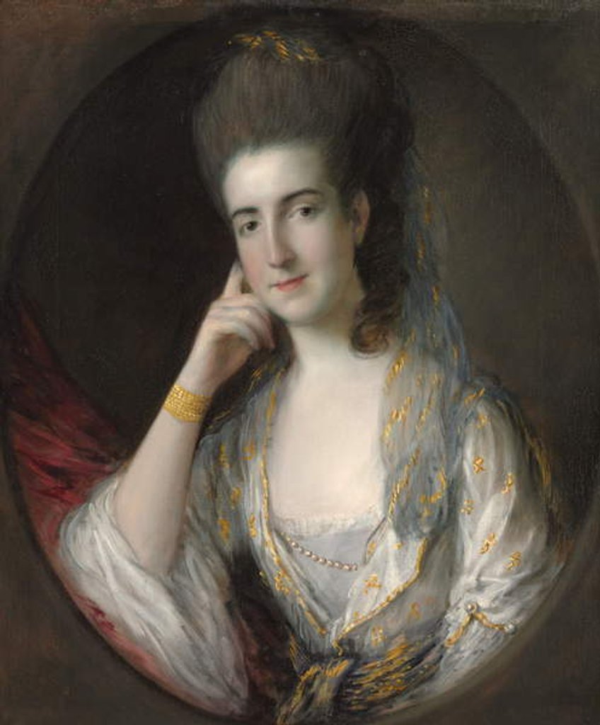Detail of Portrait of Mary Wise, c.1776 by Thomas Gainsborough