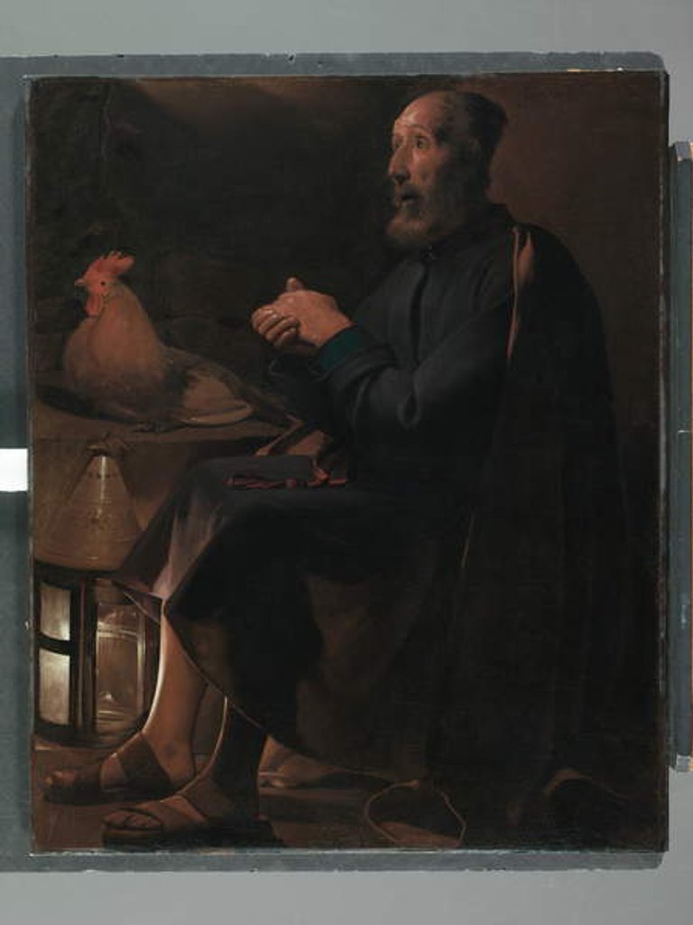Detail of Saint Peter Repentant, 1645 by Georges de la Tour