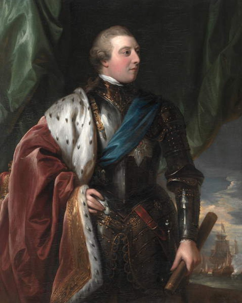 Detail of George III, 1783 by Benjamin West