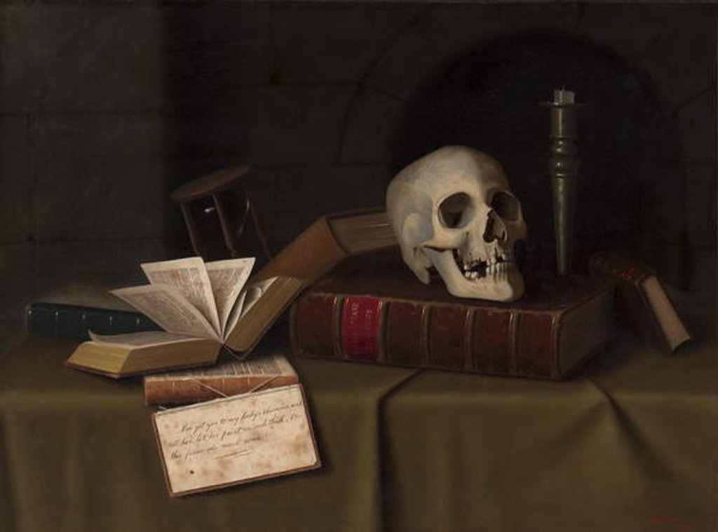 Detail of Memento Mori, To This Favour by William Michael Harnett