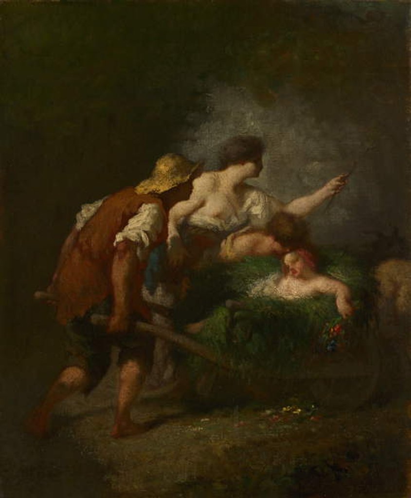 Detail of Return from the Fields, c.1846-1847 by Jean-Francois Millet