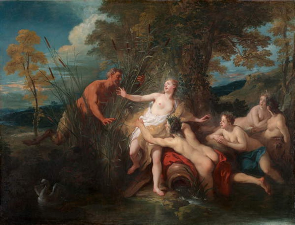 Detail of Pan and Syrinx, 1720 by Jean Francois de Troy