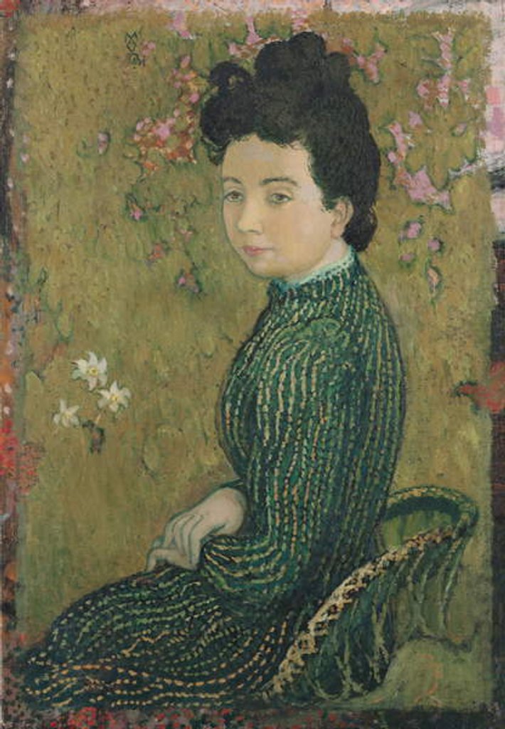 Eva Meurier in a Green Dress, 1891 by Maurice Denis