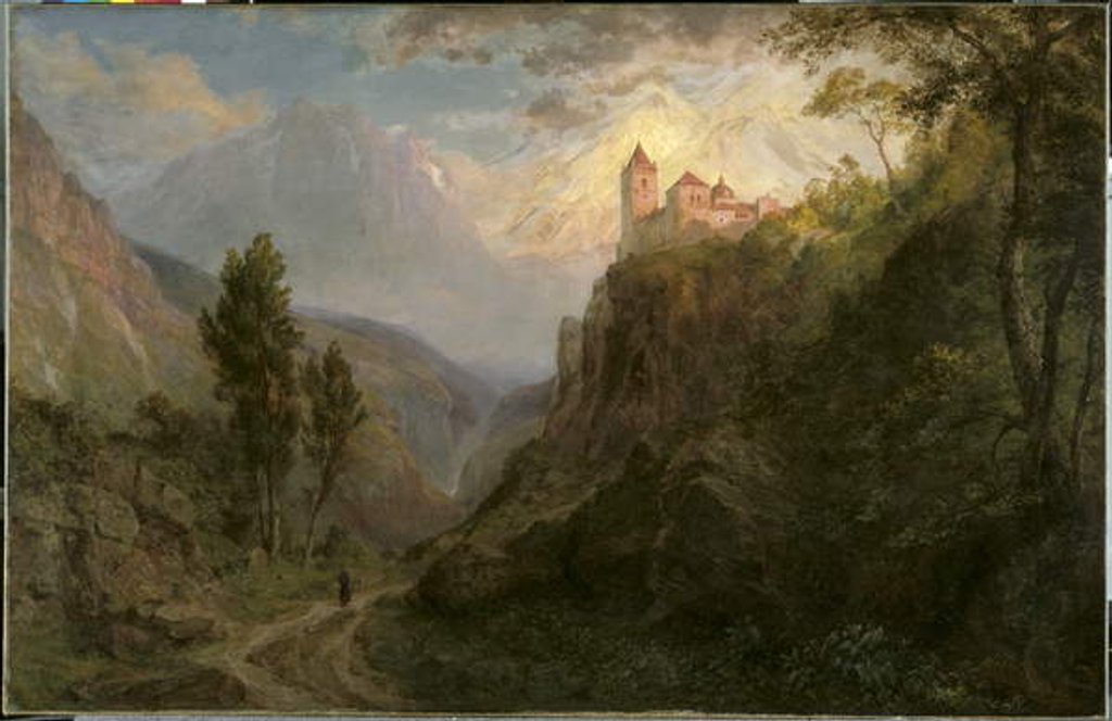 Detail of The Monastery of San Pedro, 1879 by Frederic Edwin Church