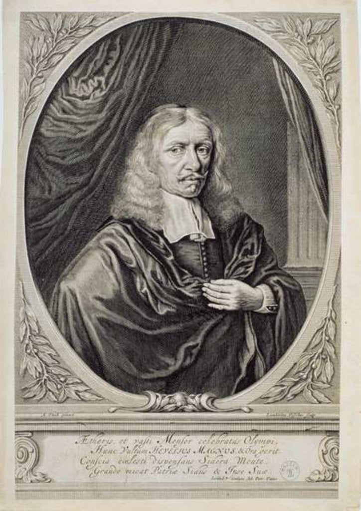 Detail of Johannes Hevelius 1668 by Lambert de Visscher