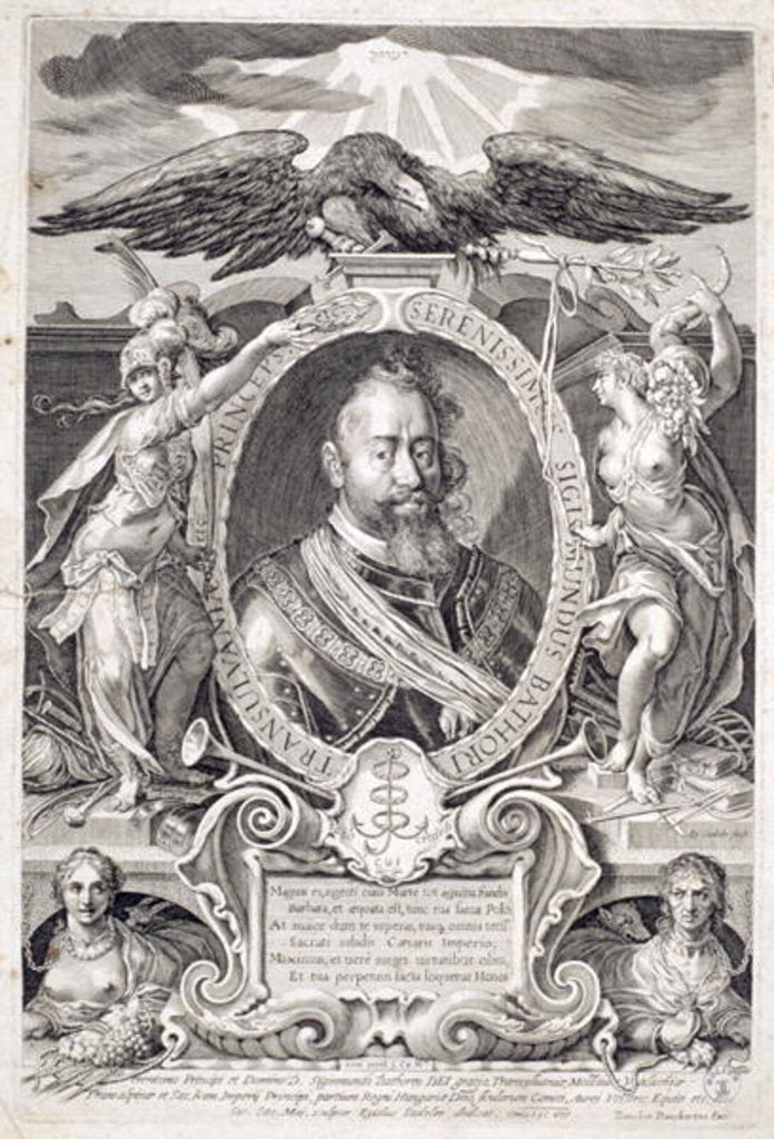 Detail of Sigismund Bathory 1607 by Aegidius Sadeler or Saedeler