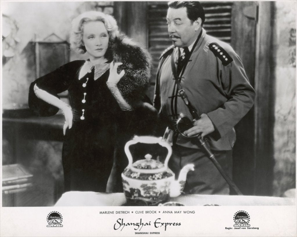 Still from the film 'Shanghai Express' with Marlene Dietrich and Warner Oland, 1932 by Photographer German