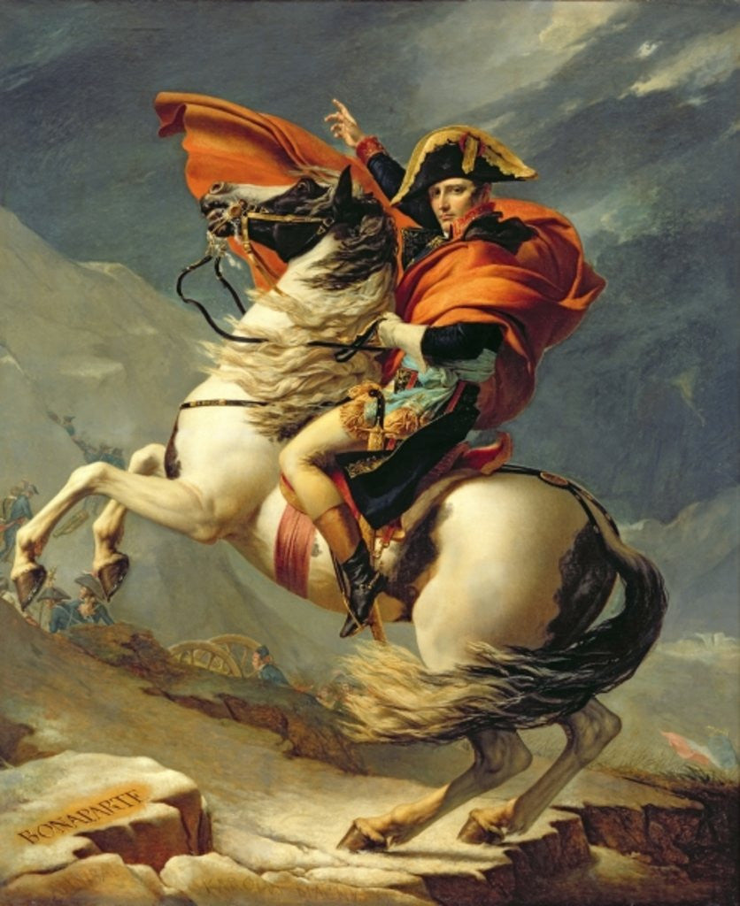 Detail of Napoleon Crossing the Alps on 20th May 1800 by Jacques Louis David