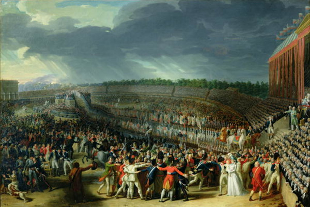 Detail of The Celebration of the Federation, Champs de Mars, Paris, 14 July 1790 by Charles Thevenin