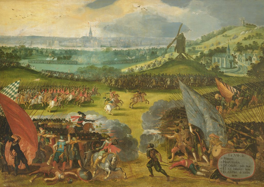 Detail of Battle of Nimegen by Rodrigo of Holland