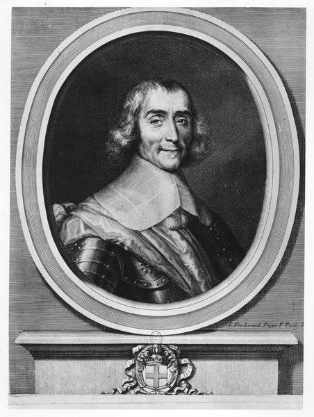 Detail of Abraham de Fabert, Marshal of France by François de Poilly