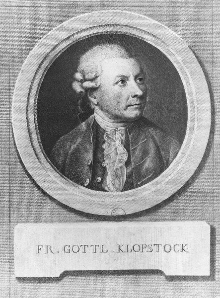Detail of Portrait of Friedrich Gottlieb Klopstock by Christian Gottlieb Geyser