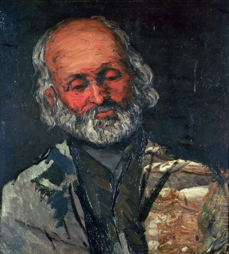 Detail of Head of an Old Man by Paul Cezanne