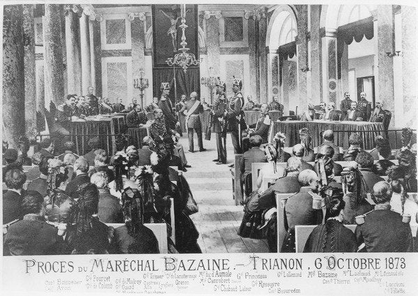 Detail of The Trial of Marshal Bazaine, Trianon, 6 October 1873 by French School